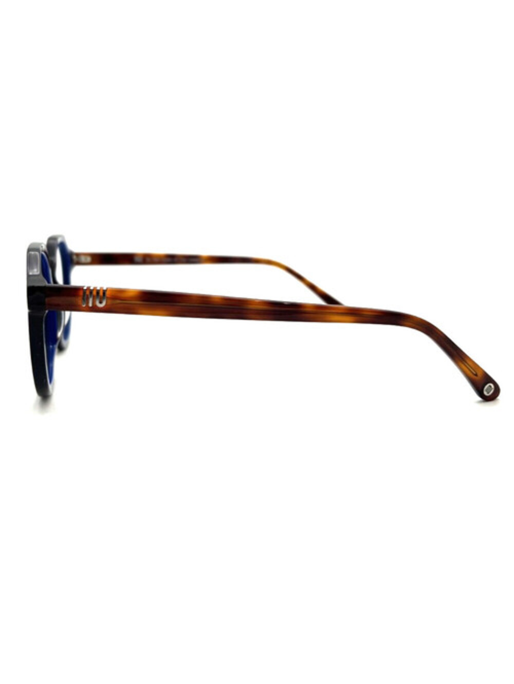 Muse 32-001994 Tortoise Blue Rectangle Authentic Sunglasses 49-19-145 - Picture 3 of 5